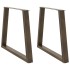 Patas para mesa de comedor en forma de V 2 uds acero