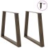 Patas para mesa de comedor en forma de V 2 uds acero