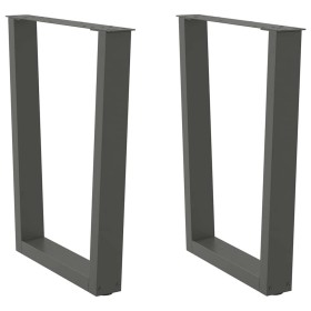 Patas para mesa de comedor en forma de V 2 uds antracita