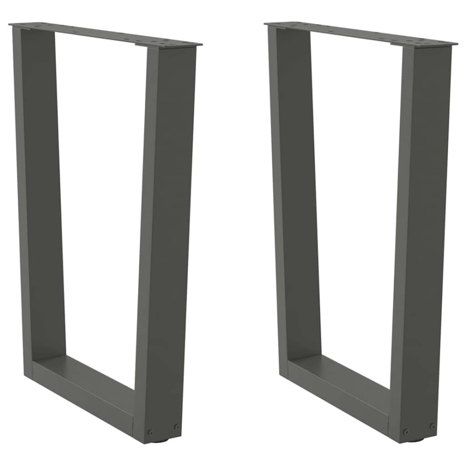 Patas para mesa de comedor en forma de V 2 uds antracita