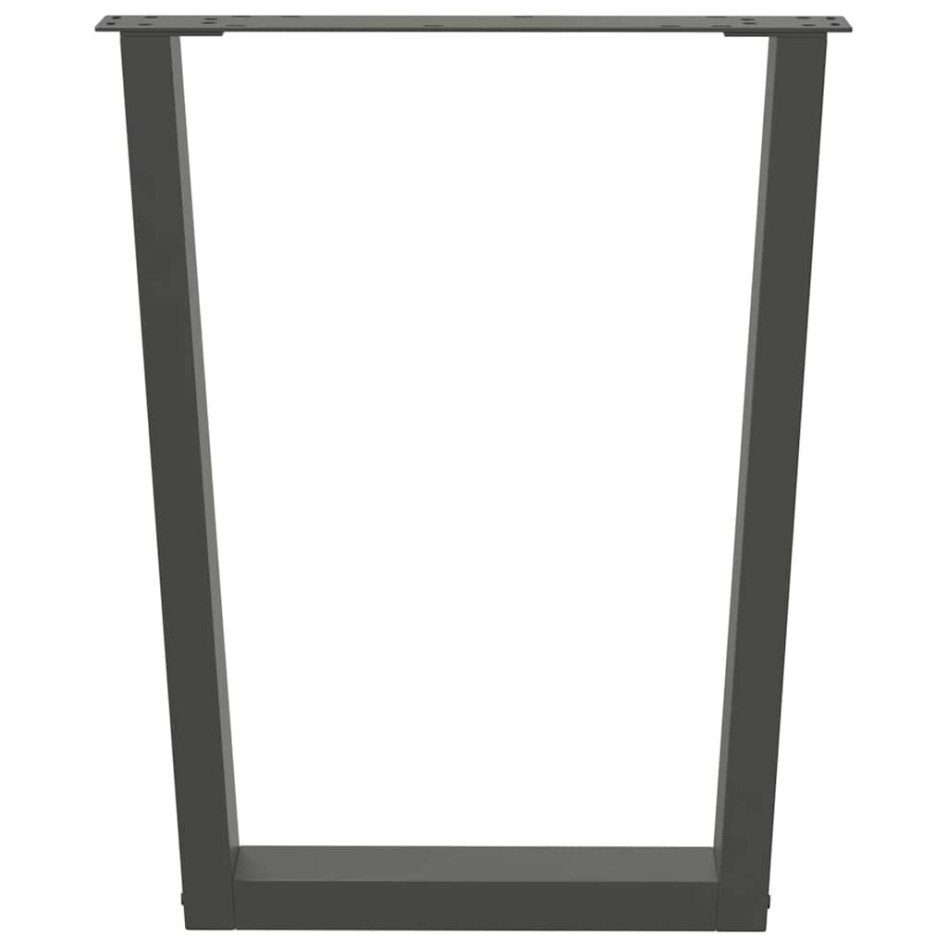 Patas para mesa de comedor en forma de V 2 uds antracita