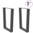 Patas para mesa de comedor en forma de V 2 uds antracita