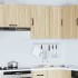 Mueble de pared cocina madera contrachapada Porto roble