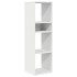 Estantería de madera contrachapada blanco 34x31x112