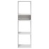 Estantería de madera contrachapada blanco 34x31x112