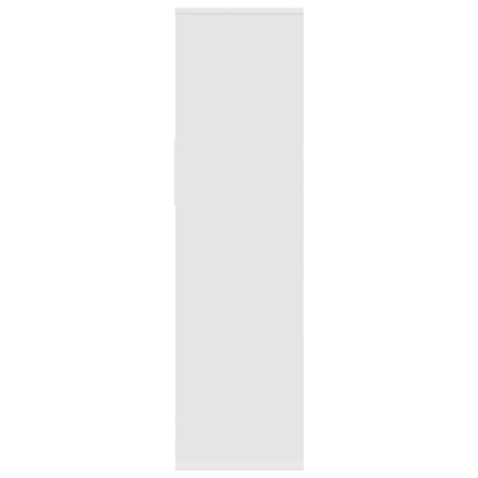 Estantería de madera contrachapada blanco 34x31x112