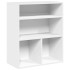 Estantería librería madera de ingeniería blanca 60x30x71,5