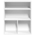 Estantería librería madera de ingeniería blanca 60x30x71,5