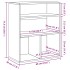 Estantería librería madera de ingeniería blanca 60x30x71,5