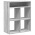 Estantería madera de ingeniería color gris sonoma 66x31x80