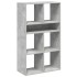 Estantería madera ingeniería gris hormigón 66x31x112