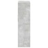 Estantería madera ingeniería gris hormigón 66x31x112