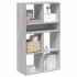 Estantería madera de ingeniería color gris sonoma 66x31x112