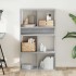 Estantería madera de ingeniería color gris sonoma 66x31x112