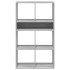 Estantería madera de ingeniería color gris sonoma 66x31x112