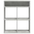Estantería madera contrachapada gris hormigón 66x31x80