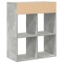 Estantería madera contrachapada gris hormigón 66x31x80