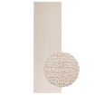 Alfombra ZIZUR apariencia yute interior exterior crema 80x250cm
