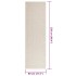 Alfombra ZIZUR apariencia yute interior exterior crema