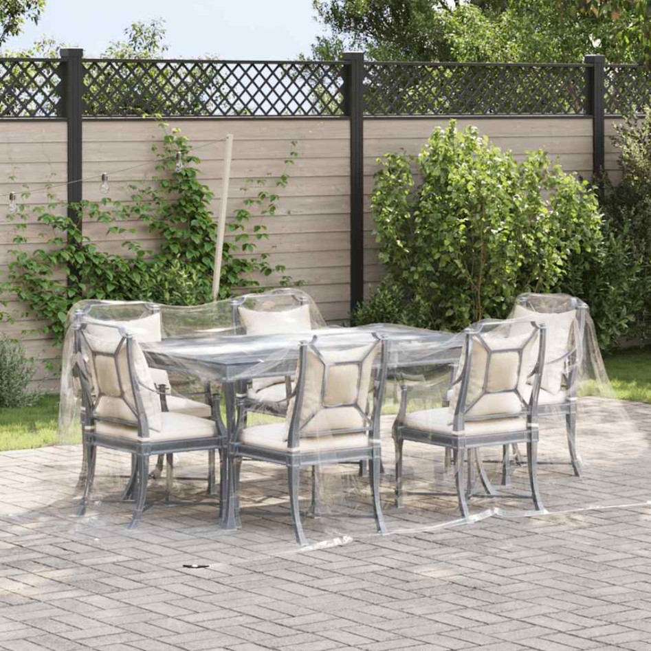 Lona transparente con ojales PVC 3x3