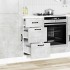 Mueble bajo de cocina Kalmar madera de ingeniería gris