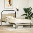 Estructura de cama sin colchón 100x190 cm madera roble