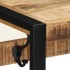 Perchero madera maciza de mango rugosa 80x35x35