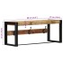 Perchero madera maciza de mango rugosa 80x35x35