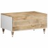 Mesa de centro de madera maciza de mango 80x50x40