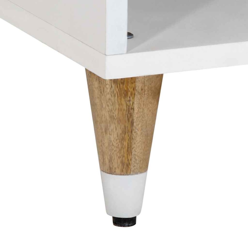 Mesa de centro de madera maciza de mango 80x50x40