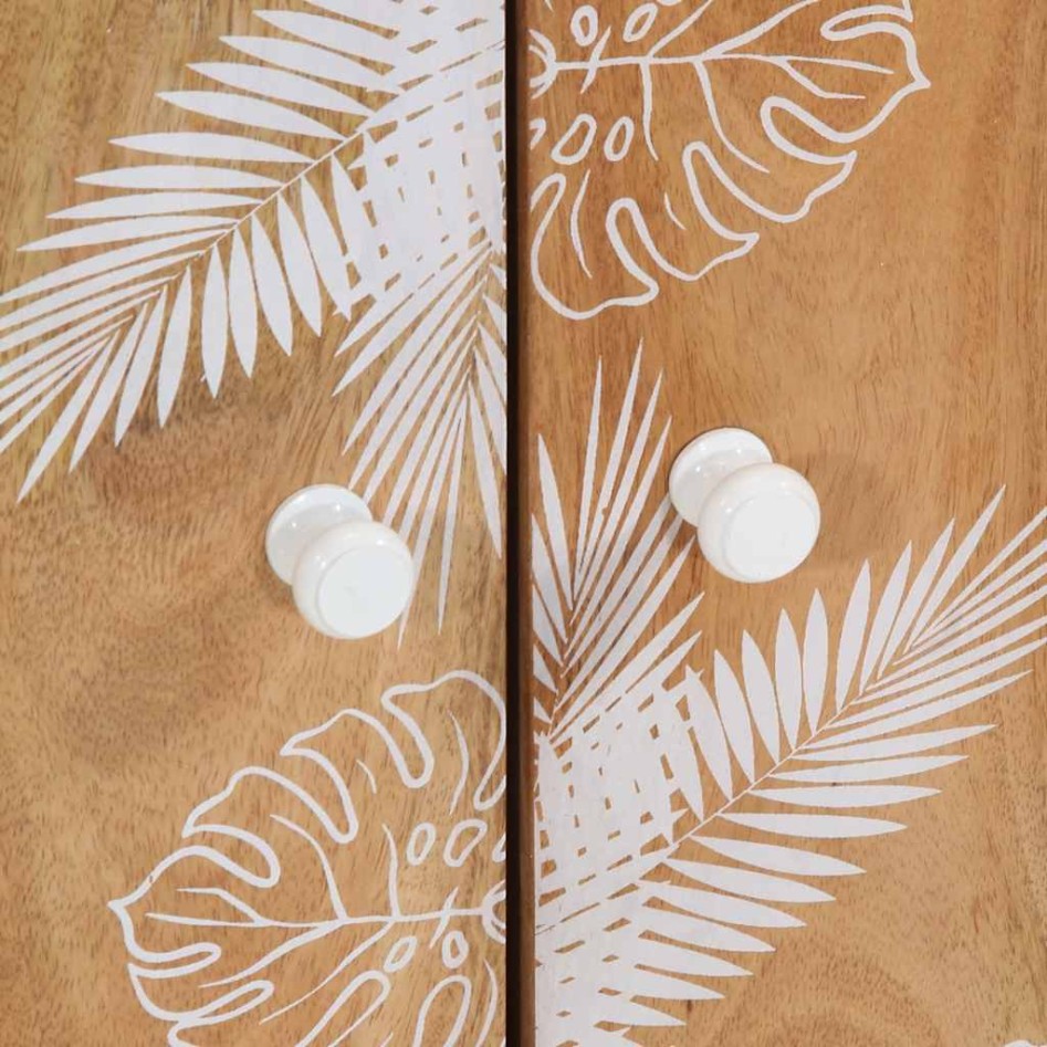 Aparador de madera maciza de mango 60x33,5x75