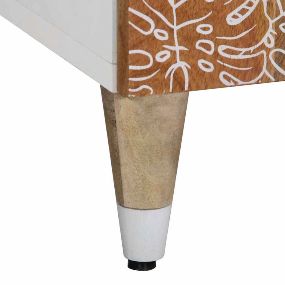 Aparador de madera maciza de mango 60x33,5x75