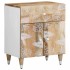 Mesita de noche madera maciza de mango 50x33x60
