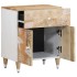Mesita de noche madera maciza de mango 50x33x60
