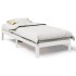 Estructura de cama sin colchón madera de pino blanca 90x200