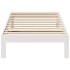 Estructura de cama sin colchón madera de pino blanca 90x200