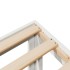 Estructura de cama sin colchón madera de pino blanca 90x200