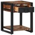 Mesa auxiliar multicolor 40x40x50 cm madera maciza