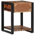 Mesa auxiliar multicolor 40x40x50 cm madera maciza