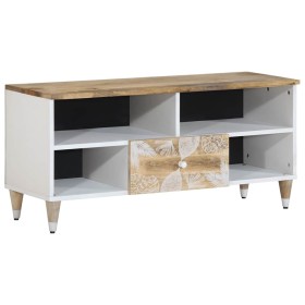 Mueble de TV madera maciza de mango 100x33,5x46