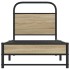Estructura cama sin colchón 80x200 cm madera roble