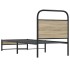 Estructura cama sin colchón 80x200 cm madera roble