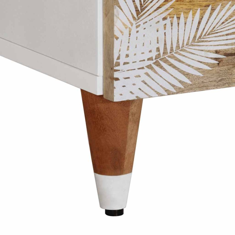 Mesitas de noche 2 uds madera maciza de mango 40x33,5x46