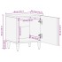 Mesitas de noche 2 uds madera maciza de mango 40x33,5x46