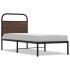 Estructura de cama sin colchón 75x190 cm madera marrón