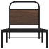 Estructura de cama sin colchón 75x190 cm madera marrón