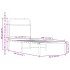 Estructura de cama sin colchón 75x190 cm madera marrón