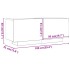 Mueble para TV madera contrachapada color roble 100x35x40