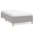 Estructura de cama sin colchón tela gris claro 90x200