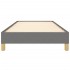 Estructura de cama sin colchón tela gris oscuro 90x200